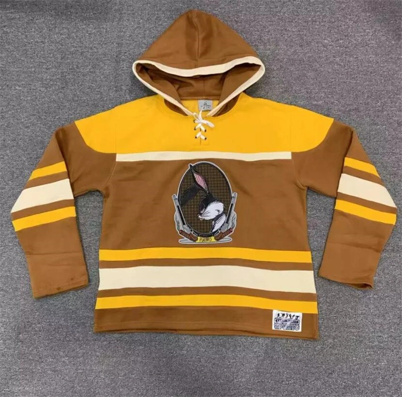 76mcustom Embroidery Hockey Hoodie Sublimation Ice Hockey Jerseys