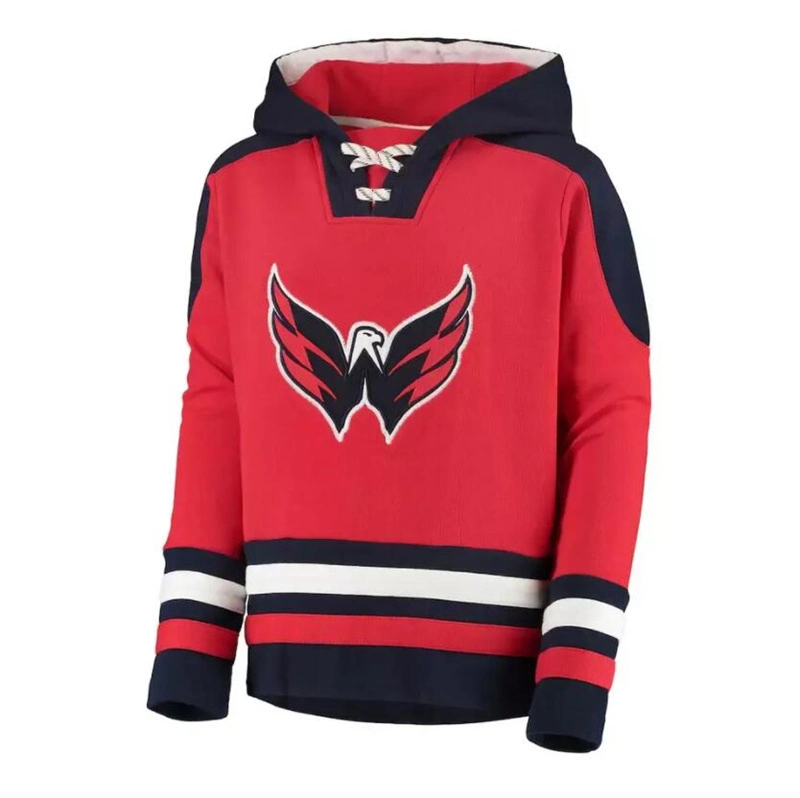 76mcustom Embroidery Hockey Hoodie Sublimation Ice Hockey Jerseys