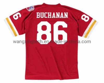 Personalizza la maglia da football americano di Kansas City #86 Buck Buchanan 1969 Throwback Home