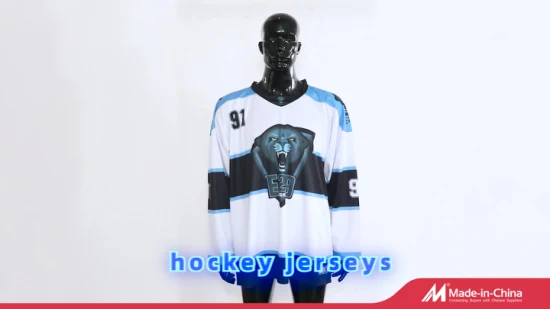 Maglia da hockey in jersey reversibile per pratica con sublimazione completamente tinta uniforme da hockey su ghiaccio