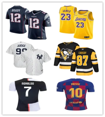 Maglia da calcio, maglia da basket, maglia da baseball, maglia da hockey, maglia da calcio