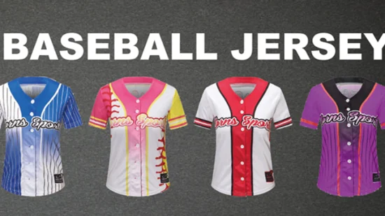 Maglia da softball personalizzata, maglia da baseball in poliestere personalizzata