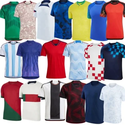 Maglia da calcio della nazionale 2022 Maglia da calcio della nazionale Messico Germania Francia Brasile Spagna Croazia Inghilterra Argentina Portogallo