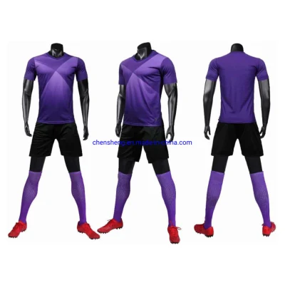La maglia da calcio in jersey sportiva dell'uniforme della squadra di calcio con stampa personalizzata progetta abbigliamento da calcio
