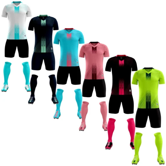 Abbigliamento personalizzato all'ingrosso club squadra squadra tuta da uomo ad asciugatura rapida kit uniforme maglia da calcio abbigliamento da calcio per lo sport