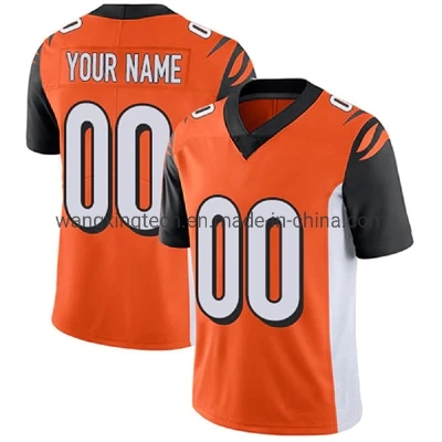 Maglie da football americano personalizzate per uomo donna bambino Cincinnati Team cucite in bianco