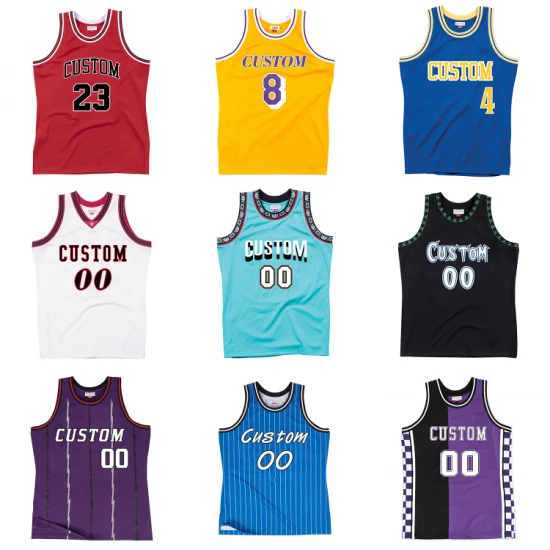 Abbigliamento da basket Sublimazione Canottiere in jersey reversibili per allenamento Maglia da basket personalizzata