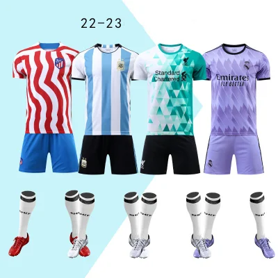 Maglia da calcio 2022-2023, abbigliamento da allenamento, abbigliamento da calcio, magliette e maglie da uomo