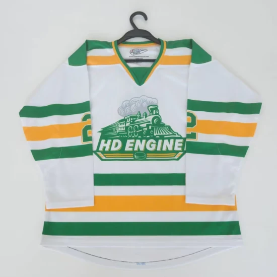 Maglia da hockey su ghiaccio con stampa a sublimazione personalizzata, maglia da hockey sportiva da uomo