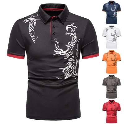 Polo da uomo slim t-shirt sportiva fitness semplice in cotone con prezzo diretto di fabbrica