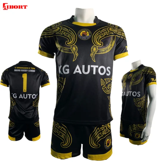 Maglia da rugby personalizzata Aibort, maglia da football americano, maglia da rugby blu