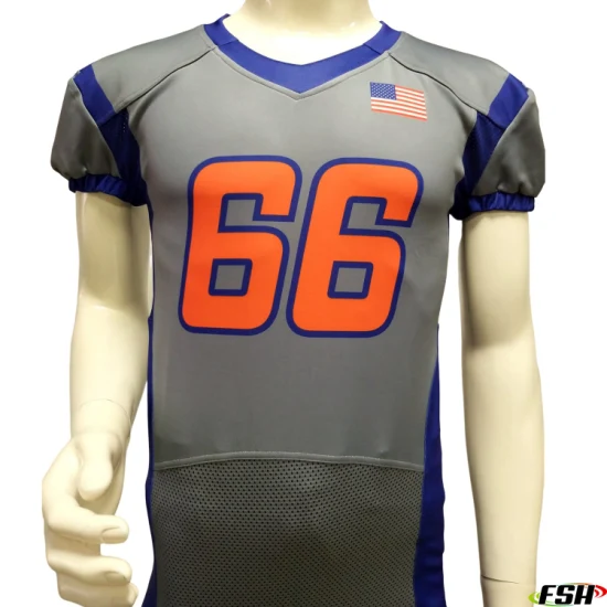 Maglia da football americano traspirante sublimata su misura di nuovo stile al miglior prezzo