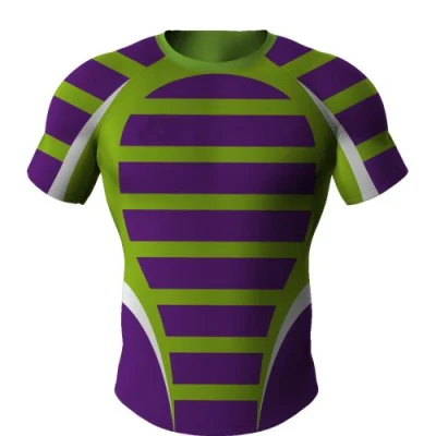 Maglie da rugby da uomo realizzate su misura con stampa sublimatica a colori