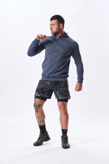 Abbigliamento fitness di marca privata Abbigliamento da allenamento traspirante di moda Abbigliamento da palestra Running Tessuti Dri-Fit yoga personalizzati Taglie forti Felpe sportive per uomo